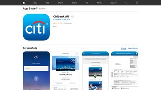 Citibank AU on the App Store - iTunes - Apple