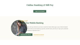 Online Banking & Bill Pay Citizens Banking