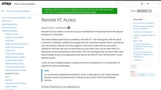 Remote PC Access - Citrix Docs