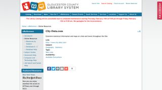 City-Data.com | Gloucester County Library System