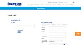 Partner Login | Clear-Com | Partyline, Digital Matrix, IP and Wireless ...