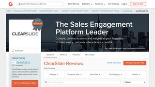 ClearSlide Reviews 2018 | G2 Crowd