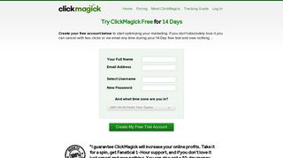 ClickMagick Free Trial
