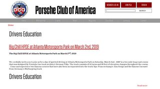 Driver Education | Porsche Club of America