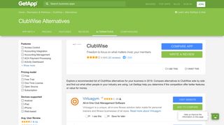 ClubWise Alternatives, Competitors & Similar Software | GetApp®
