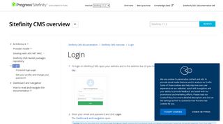 Login - Sitefinity CMS overview - Progress Software Corporation
