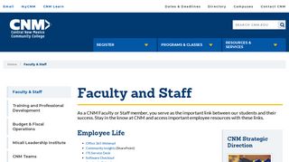 Faculty and Staff | CNM