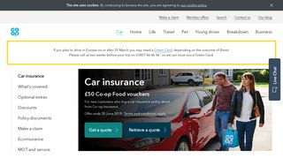 Car Insurance | Get a Car Insurance Quote with Co-op