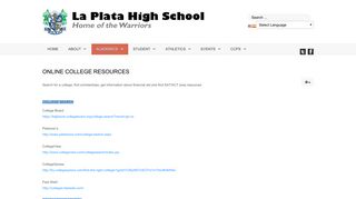Online College Resources - Charles County Public Schools
