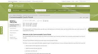 Commonwealth Courts Portal - Family Court of Australia