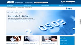 Commercial Credit Card Services | Corporate Cards - UMB Bank