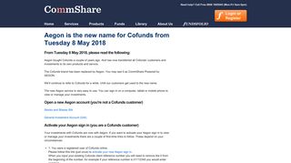 Welcome to CommShare Ltd - Cofunds Fundmarket