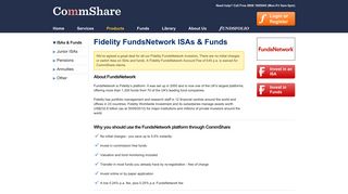 Welcome to CommShare Ltd - FundsNetwork Fundmarket
