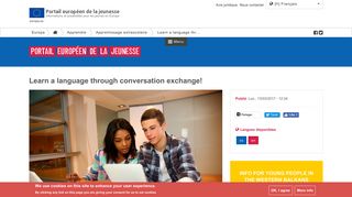 Learn a language through conversation exchange! | European Youth ...