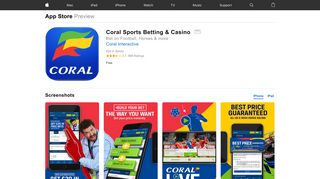 Coral Sports Betting & Casino on the App Store - iTunes - Apple