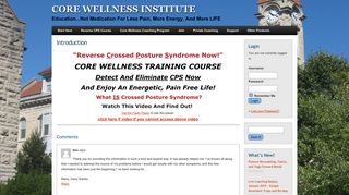 Introduction :: Core Wellness Institute