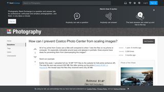 printing - How can I prevent Costco Photo Center from scaling ...