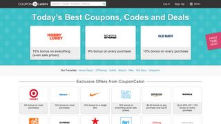 CouponCabin Coupons: Coupon Codes & Printable Coupons