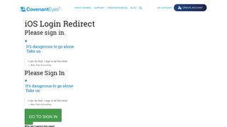 iOS Login Redirect | Covenant Eyes