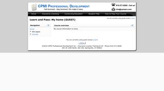 Learn and Pass: My home (GUEST) - CPMI Professional Development