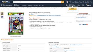 Crayola Story Studio Kit-Spiderman, Figures - Amazon Canada