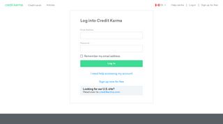 Credit Karma - Log In