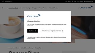 SecureSign - Credit Suisse