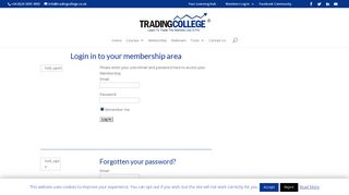 Login | Learn To Trade | Trading College