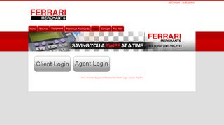 Credit Card Processing - Login - Ferrari Merchants
