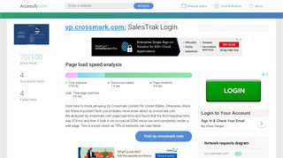Access vp.crossmark.com. SalesTrak Login