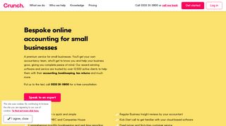 Bespoke Online Accounting for Small Businesses | Crunch