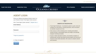 travel agent login - Oceania Cruises