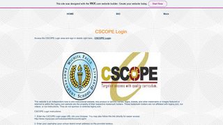 mybestwork | CSCOPE Login - Wix.com