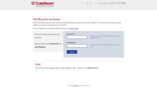 Check Your Account - CubeSmart Customer Center