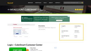 Welcome to Myaccount.cubesmart.com - Login - CubeSmart Customer ...