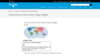 CultureGrams Kids Edition Map Widget - ProQuestK12 Search Widgets