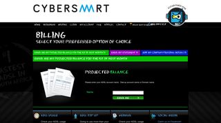 Billing - CYBERSMART - Cheapest ADSL in South Africa, Cheapest ...