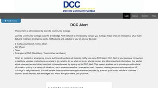 Danville Community College - Login to your account