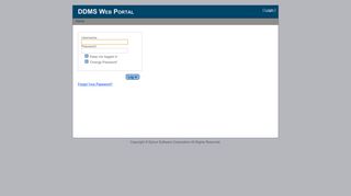 DDMS WebPortal Login - Epicor