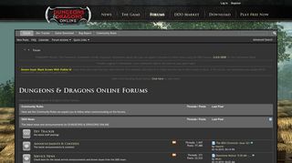 Dungeons & Dragons Online Forums