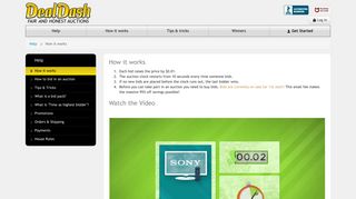 How it works - DealDash™ - Bid & Save - The fair & honest bidding site