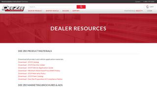 Dealer Resources - Dee Zee