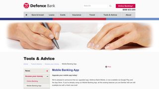 Defence Bank - Mobile Banking App