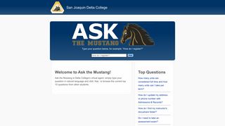 Ask the Mustang - San Joaquin Delta College