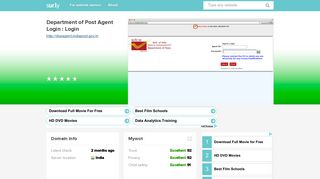 dopagent.indiapost.gov.in - Department of Post Agent Login... - Dop ...