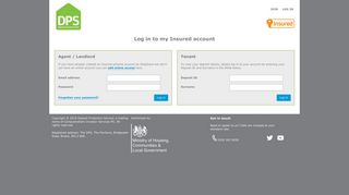 Deposit Protection Service: Log in to my Insured account