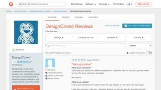 DesignCrowd Reviews 2018 | G2 Crowd