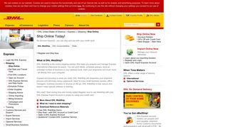 Ship Online, Create Shipments and Schedule Pickup | DHL Express