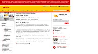 Ship Online, Create and Manage Shipments Online | DHL Express
