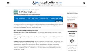 Dick's Sporting Goods Application, Jobs & Careers Online